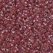Miyuki delica Beads 11/0 - Cranberry lined peridot luster DB-283